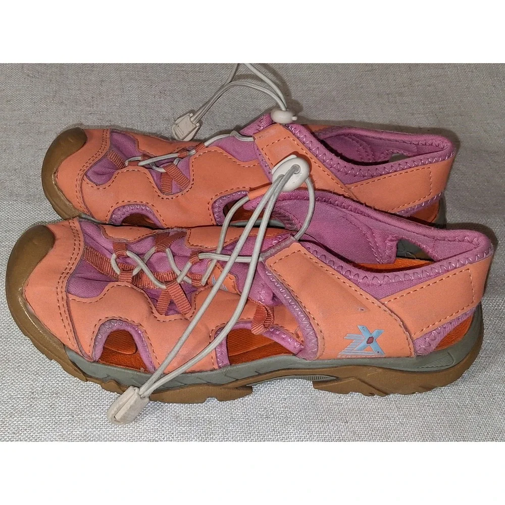 Zeroxposur Wallowa Kids Sandals Size 3 Living Coral Pink Orange Water Shoes Hiki
